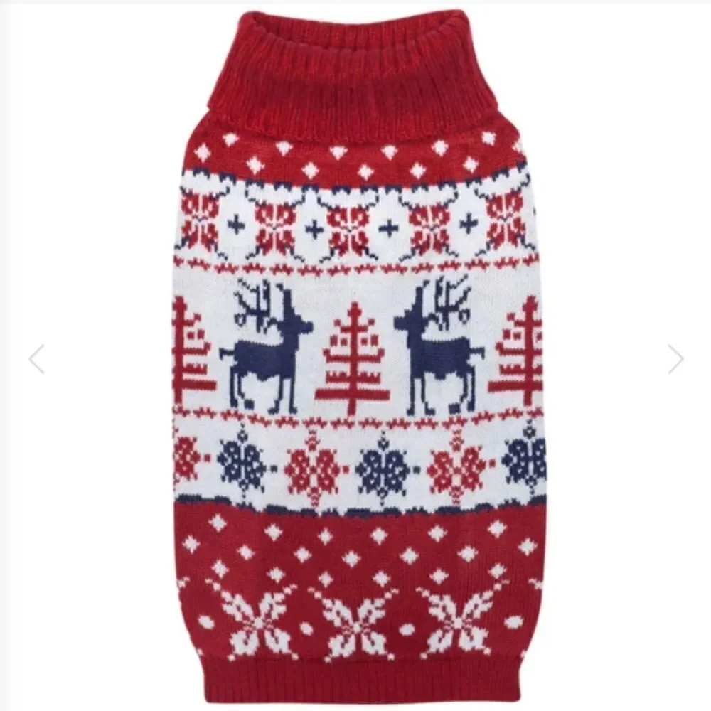 Christmas Matching Sweater,Reindeer Red Ugly Matching Family Sweaters,Xmas Apple